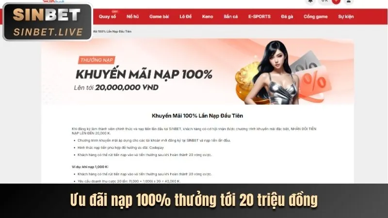 Thưởng nạp lại mỗi ngày